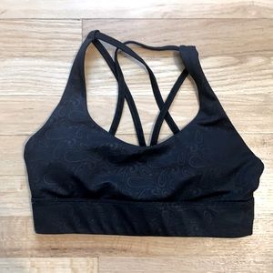 Zyia Paisley Strappy Light n Tight Sports Bra